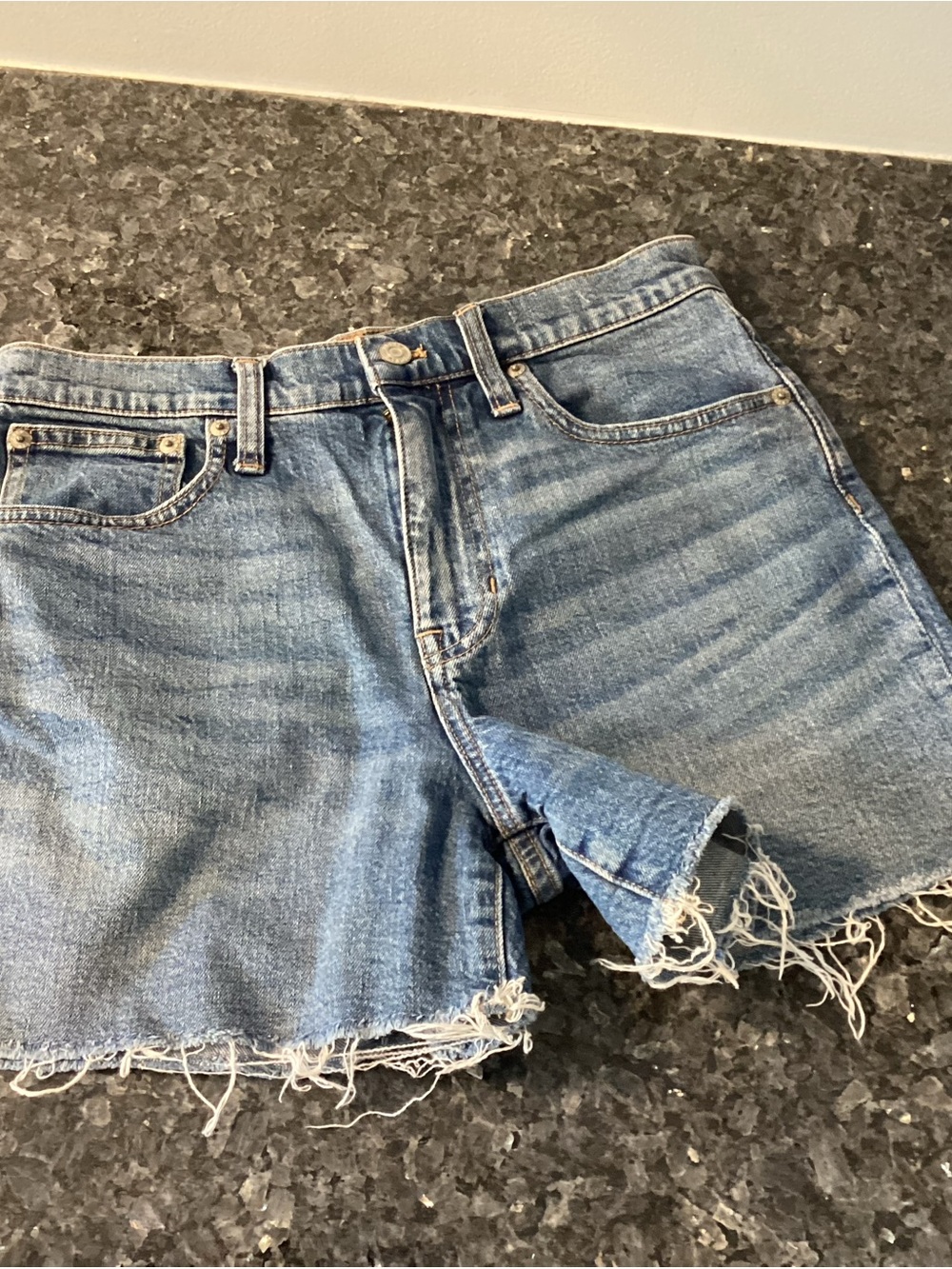 J. Crew Light Wash Distressed Denim Cutoff Shorts
